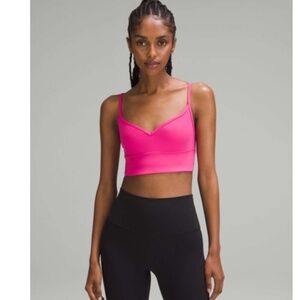 Lululemon Athletica Women's Sonic Pink Align Sweetheart Sports Bra Sz 10